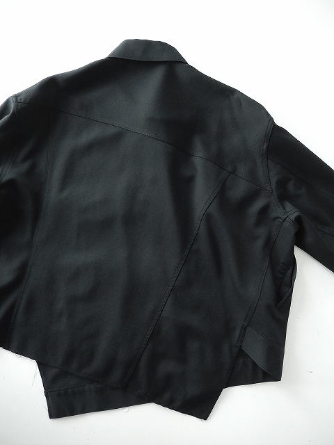 COMME des GARCONS ウール デッキジャケット ブラック 日本製 BLACK COMME des GARCONS【ブラック コム デ ギャルソン】正規